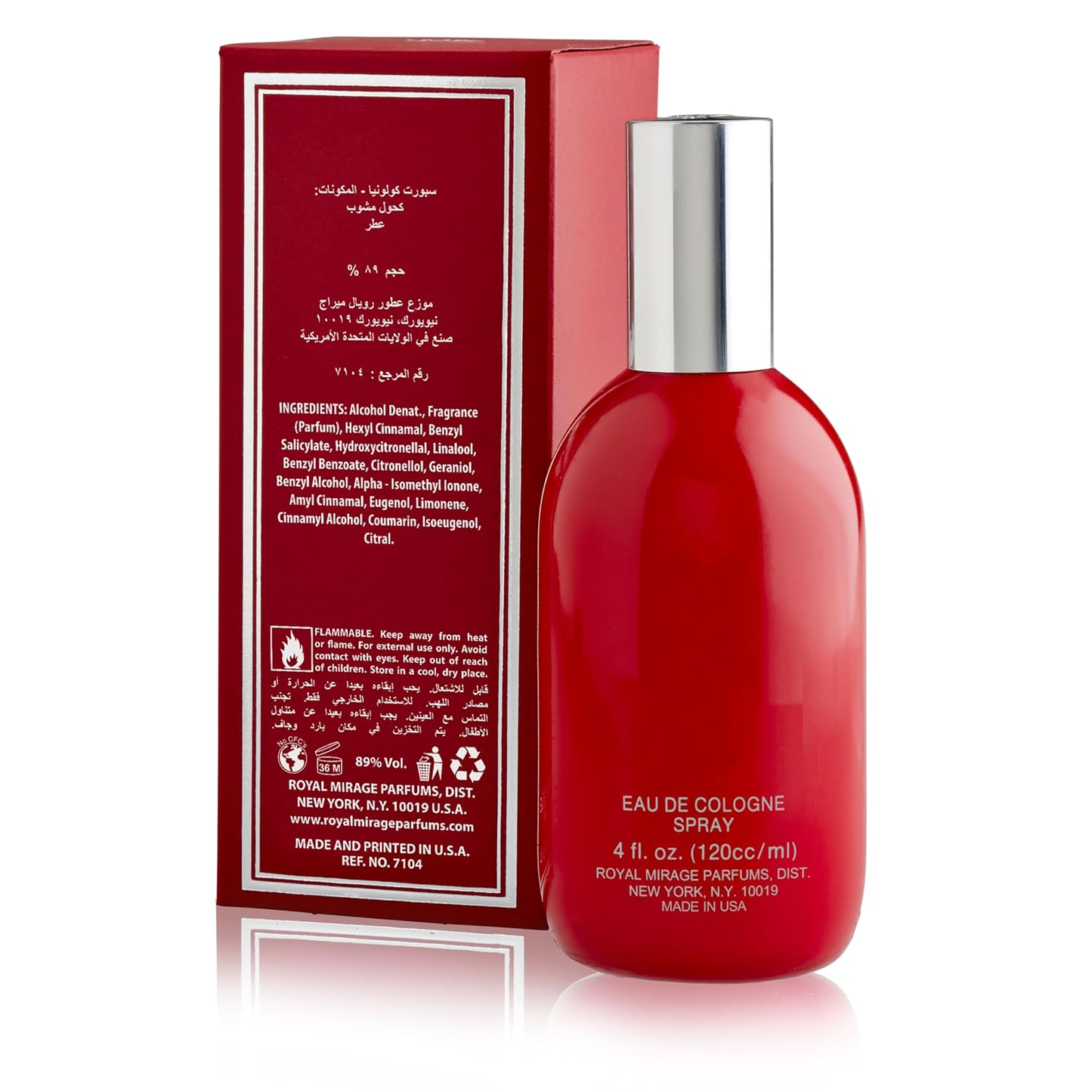 Royal Mirage Sport Eau de Cologne 120ml
