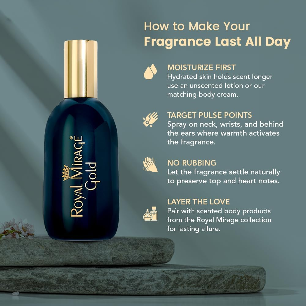 Royal Mirage Gold Eau de Cologne 120ml